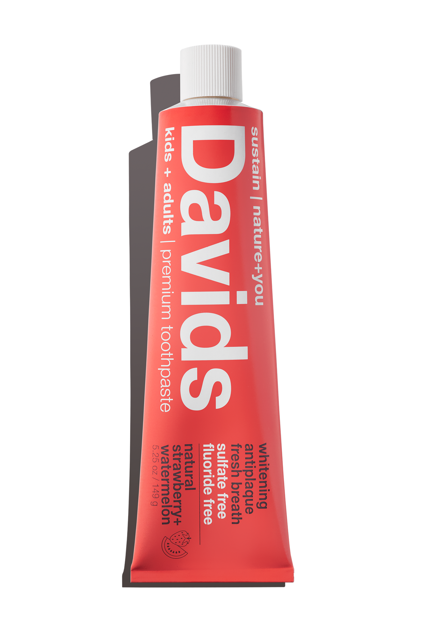 Davids kids + adults strawberry watermelon premium toothpaste