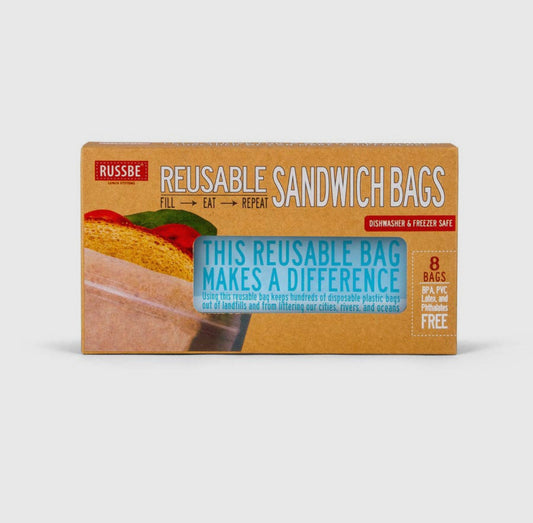 Sandwich Size Reusable Bags, Set of 8