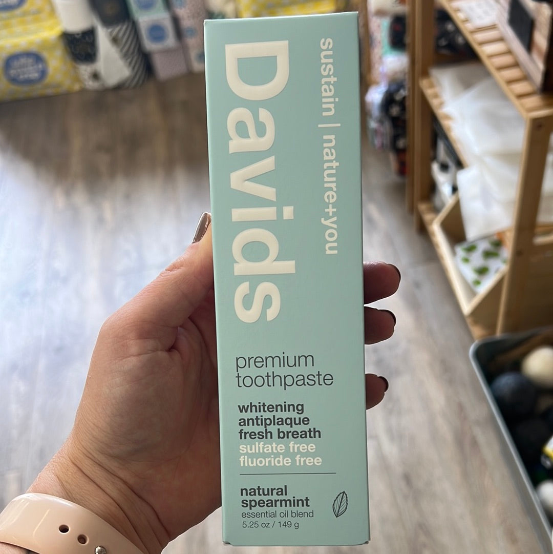 Davids spearmint premium natural toothpaste