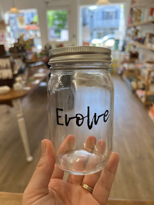Evolve Glass Jar