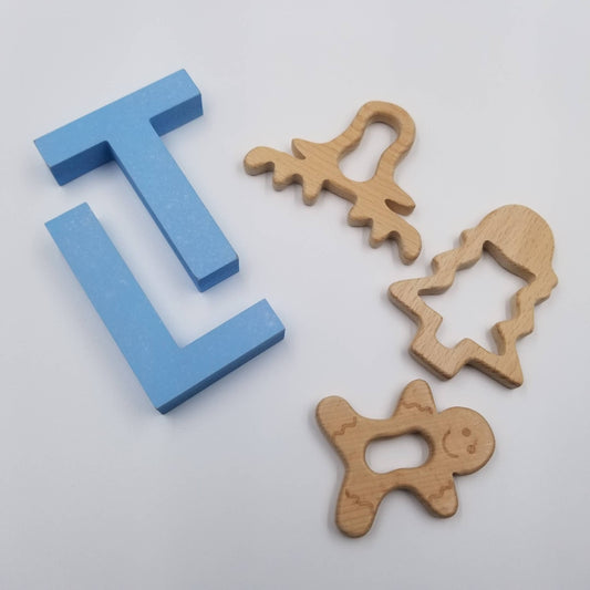 Wooden Christmas Teether - Gingerbread Man