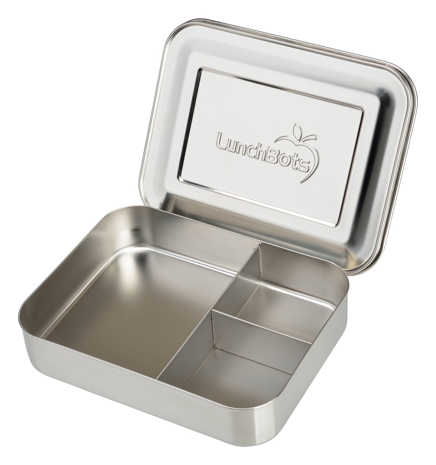 LunchBots Large Bento Trio Stainless Steel - 3 Compartments