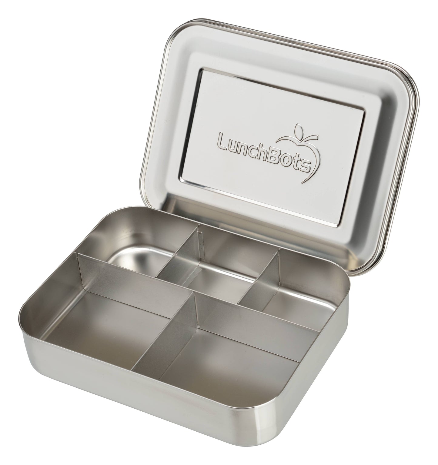 LunchBots Large Bento Cinco Stainless Steel-5 Compartments
