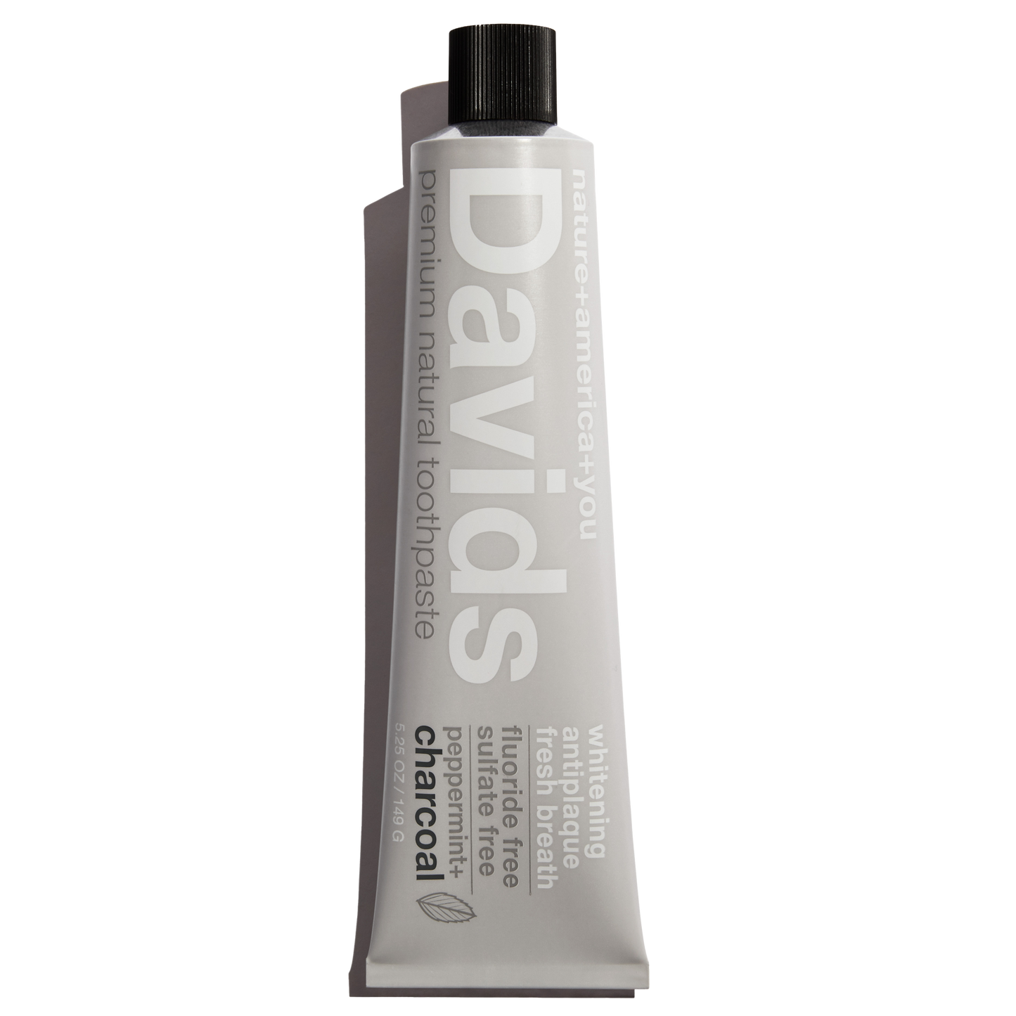 Davids charcoal+peppermint premium natural toothpaste