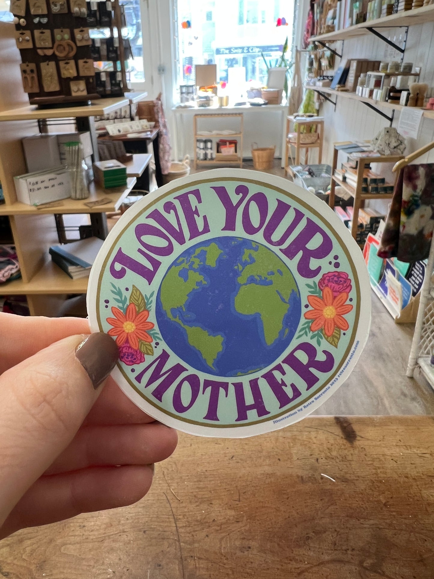 Love Your Mother Sticker (Purple)